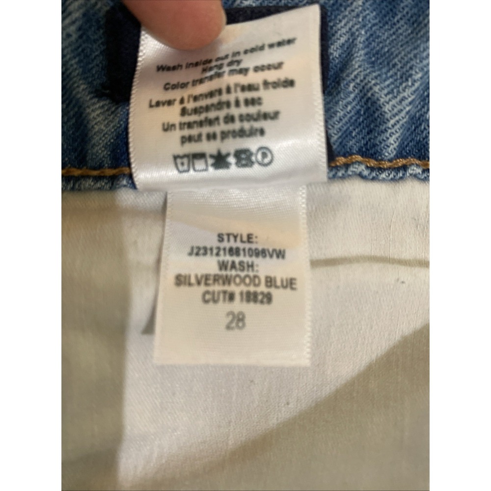 Veronica Beard Jeans Dylan Straight Leg Ankle High Rise Crop Distressed Size 28 - Picture 10 of 10